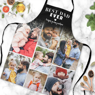 Personalised Photo Collage Best Dad Ever Apron