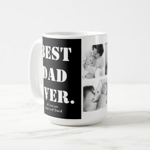 Personalised Photo Collage Best Dad Ever Coffee Mug