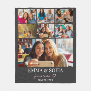 Personalised Photo Collage Birthday Throw Blanket