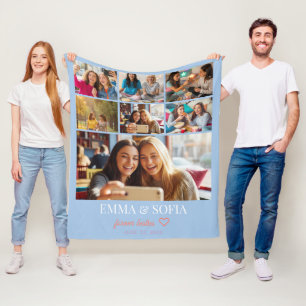 Personalised Photo Collage Birthday Throw Blanket