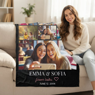 Personalised Photo Collage Birthday Throw Blanket