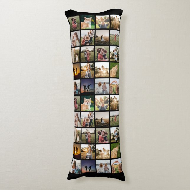 Personalised Photo Collage Body Cushion (Front Vertical)
