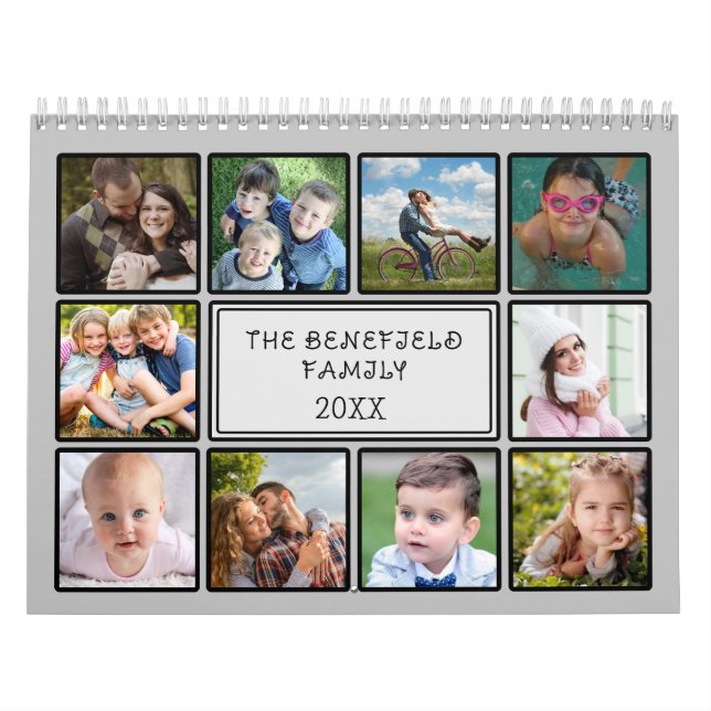 Personalised Photo Collage Calendar (Cover)