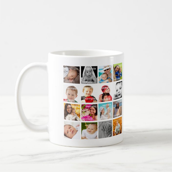 Personalised Photo Collage Coffee Mug Zazzle.co.uk