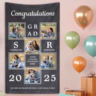 Personalised Photo Collage Congratulation Graduate Banner