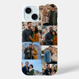 Personalised Photo Collage Custom 6 Photo Phone Ca iPhone 15 Case