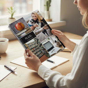 Personalised Photo Collage custom Monthly planner
