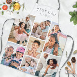 Personalised Photo Collage Dad Apron<br><div class="desc">Personalised Best Dad 7 Photo Collage Apron. Celebrate Dad with this custom photo apron, perfect for the foodie, BBQ lover, or chef in your life. The top features "Best Dad" in a classic serif font, with a second line in handwritten script calligraphy where you can add the kids’ names or...</div>