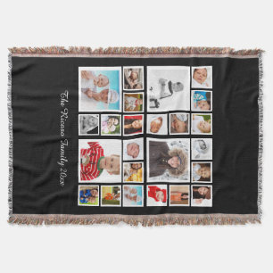 Personalised  Photo Collage  DIY Throw Blanket