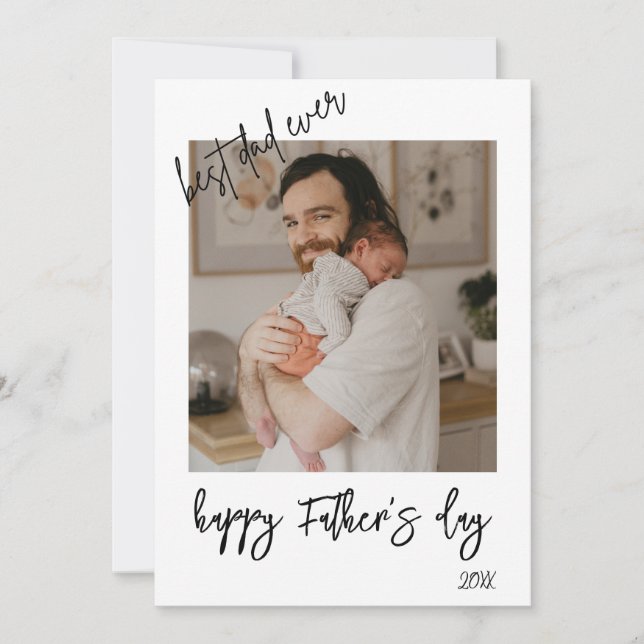 Personalised Photo Collage First Father's Day Invitation (Front)