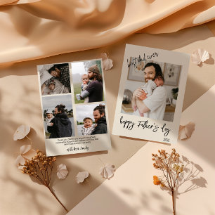 Personalised Photo Collage First Father's Day Invitation