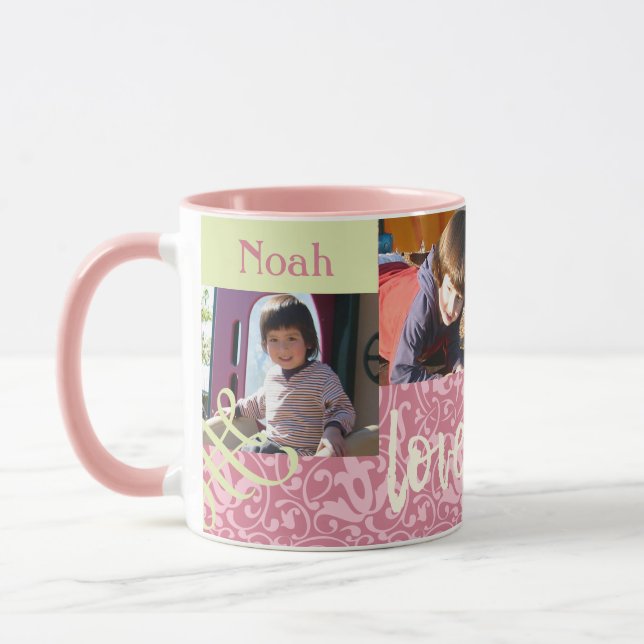 Personalised Photo Collage For Her Mug (Left)