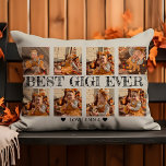 Personalised Photo Collage Gift Best Gigi Ever Decorative Cushion<br><div class="desc">Introducing our "Personalised Photo Collage Best Gigi Ever Accent Pillow, " a special and heartwarming addition to your home decor. This 12" x 16" pillow is designed with the "Best Gigi Ever" in mind, featuring eight dedicated slots to hold your favourite pictures of the grandkids. Crafted from high-quality spun polyester,...</div>