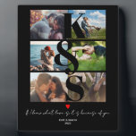 Personalised Photo Collage Gift Couples Initial Plaque<br><div class="desc">Personalised Photo Collage Gift Couples Initial</div>