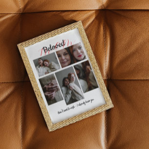 Personalised Photo Collage Gift for Mum Canvas Print