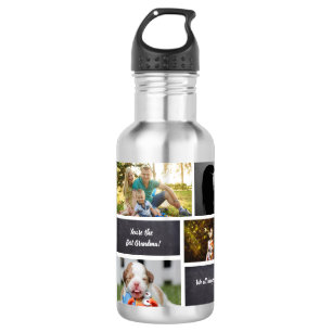 Personalised, Photo Collage Grandma 532 Ml Water Bottle