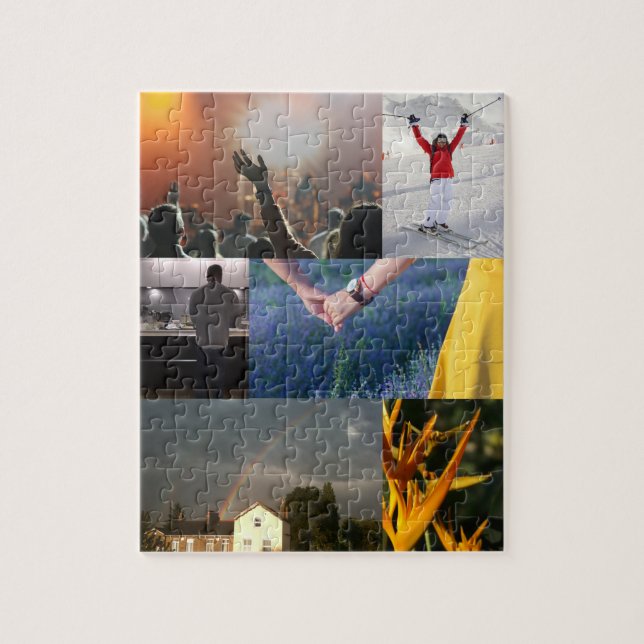Personalised Photo Collage Jigsaw Puzzles  (Vertical)