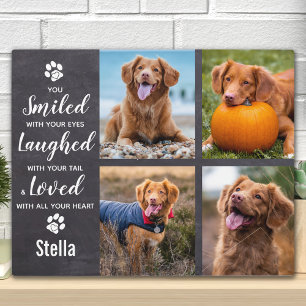 Personalised Photo Collage Keepsake Pet Memorial Plaque