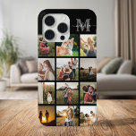 Personalised Photo Collage Monogram iPhone 15 Pro Max Case<br><div class="desc">Personalised Photo Collage Monogram iPhone Case</div>