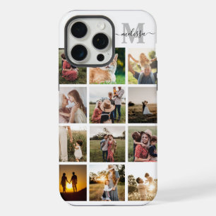Personalised Photo Collage Monogram iPhone 15 Pro Max Case