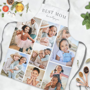 Personalised Photo Collage Mum Apron