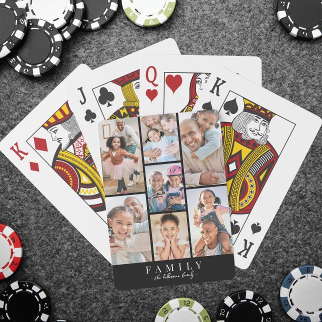 Personalised Photo Collage Playing Cards (Personalized Photo Collage Poker Cards )