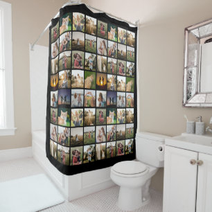 Personalised Photo Collage Shower Curtain