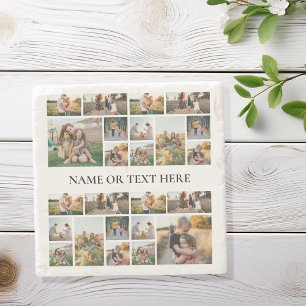 Personalised Photo Collage Stone Coaster