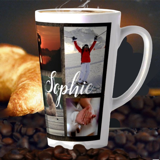 Personalised Photo Collage Tall Latte Mug (Creator Uploaded)