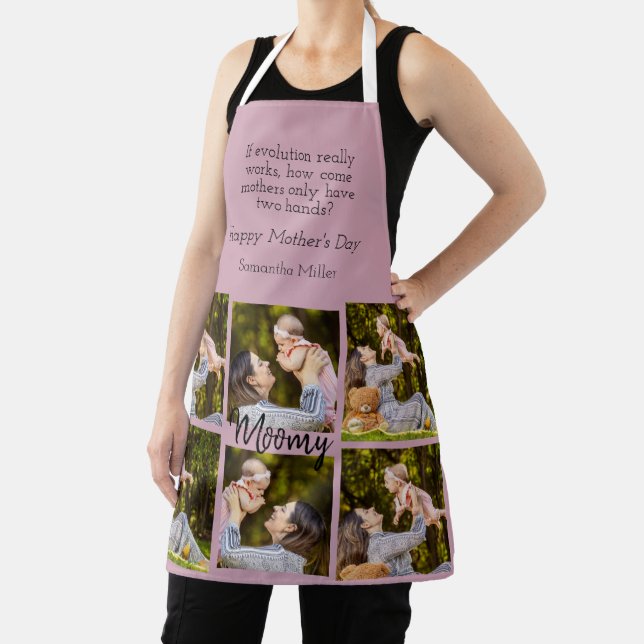 Personalised Photo Collage | Text - Kitchen Apron (Insitu)