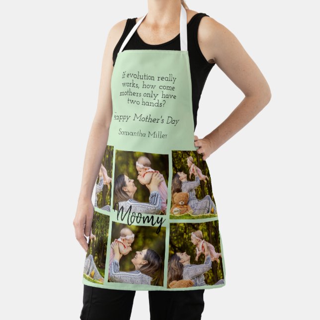 Personalised Photo Collage | Text - Kitchen Apron (Insitu)