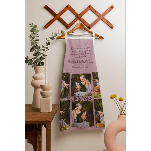 Personalised Photo Collage   Text - Kitchen Apron