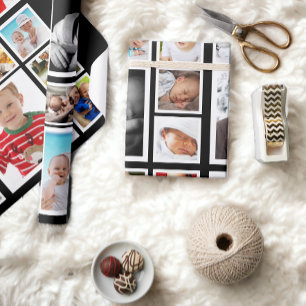 Personalised Photo Collage Wrapping Paper
