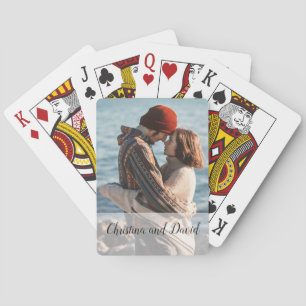 Personalised Photo Couple Gift Unique Custom Playing Cards
