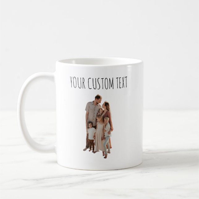 Personalised Photo Cup Custom Text Picture Gift (Left)