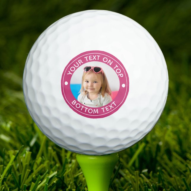 Personalised Photo Custom Colour and Text Golf Bal Balls (Creator Uploaded)