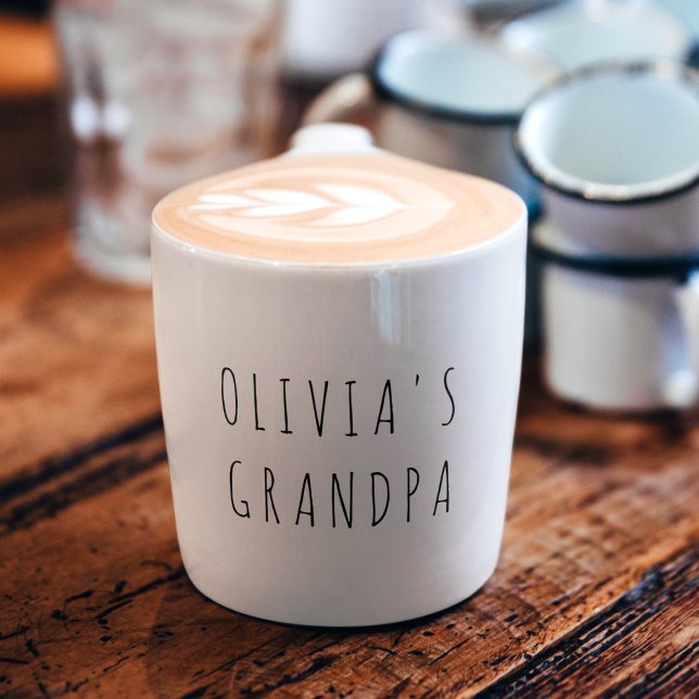 Personalised Photo | Custom Gift for Grandpa  Espresso Cup (Creator Uploaded)