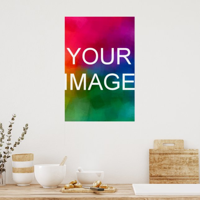 Personalised Photo Custom Modern Clean Template Poster (Kitchen)
