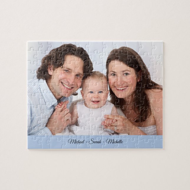 Personalised Photo Custom Name Jigsaw Puzzle (Horizontal)