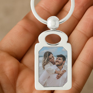 Personalised Photo Custom Picture Unique Couples Key Ring