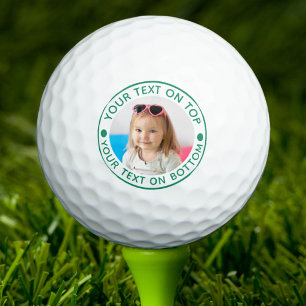 Personalised Photo Custom Text and Colour Golf Balls