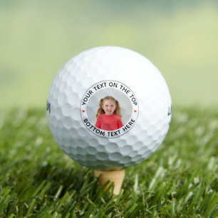 Personalised  Photo Custom Text Golf Balls
