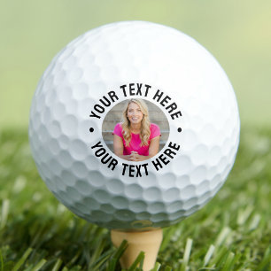 Personalised Photo Custom Text Golf Balls