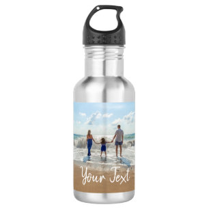Personalised Photo & Custom Text Template 532 Ml Water Bottle