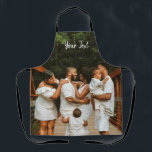 Personalised Photo & Custom Text Template  Apron<br><div class="desc">Create your own one of a kind design with your own personalised photos and custom text. Use your own photos and text to make it your own. Ideal photo and text template for Mother's day gifts, Father's day gifts, business products, company merchandise, corporate and office decor, home decor, memorial, pets,...</div>