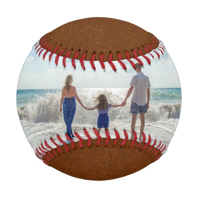 Personalised Photo & Custom Text Template  Baseball (Front)