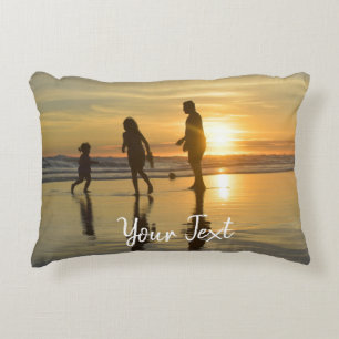 Personalised Photo & Custom Text Template Decorative Cushion