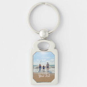 Personalised Photo & Custom Text Template Key Ring
