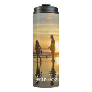 Personalised Photo & Custom Text Template   Thermal Tumbler
