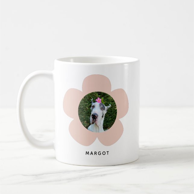 Personalised Photo Daisy  Coffee Mug (Left)